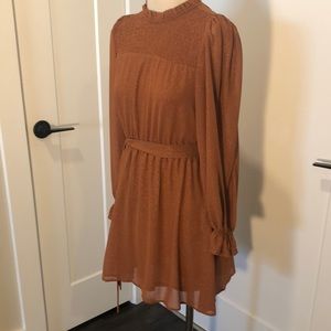 NWT Blu Pepper Midi Dress With Gold Speckles